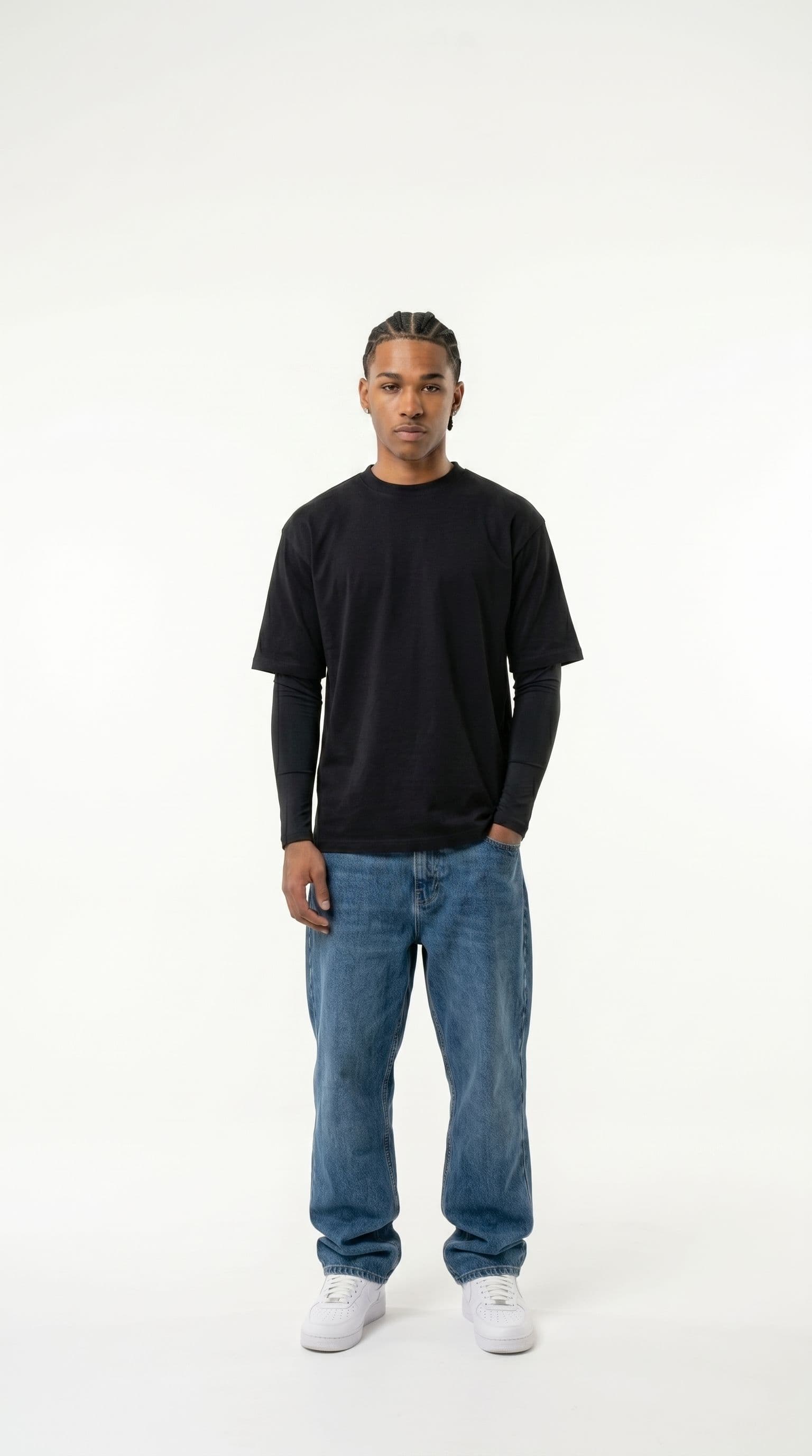 Oversize T-shirt (Noir) - Cover