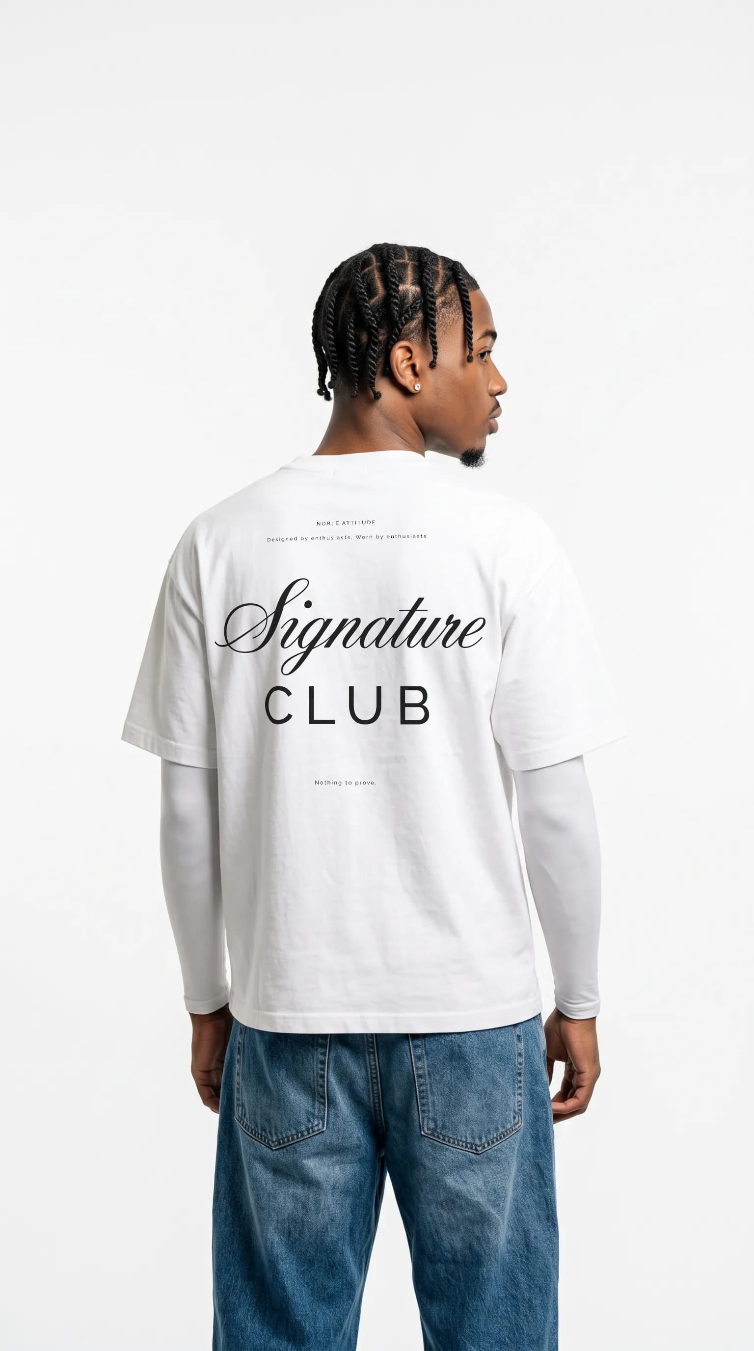 Oversize T-shirt — Signature Edition (Blanc) - Cover