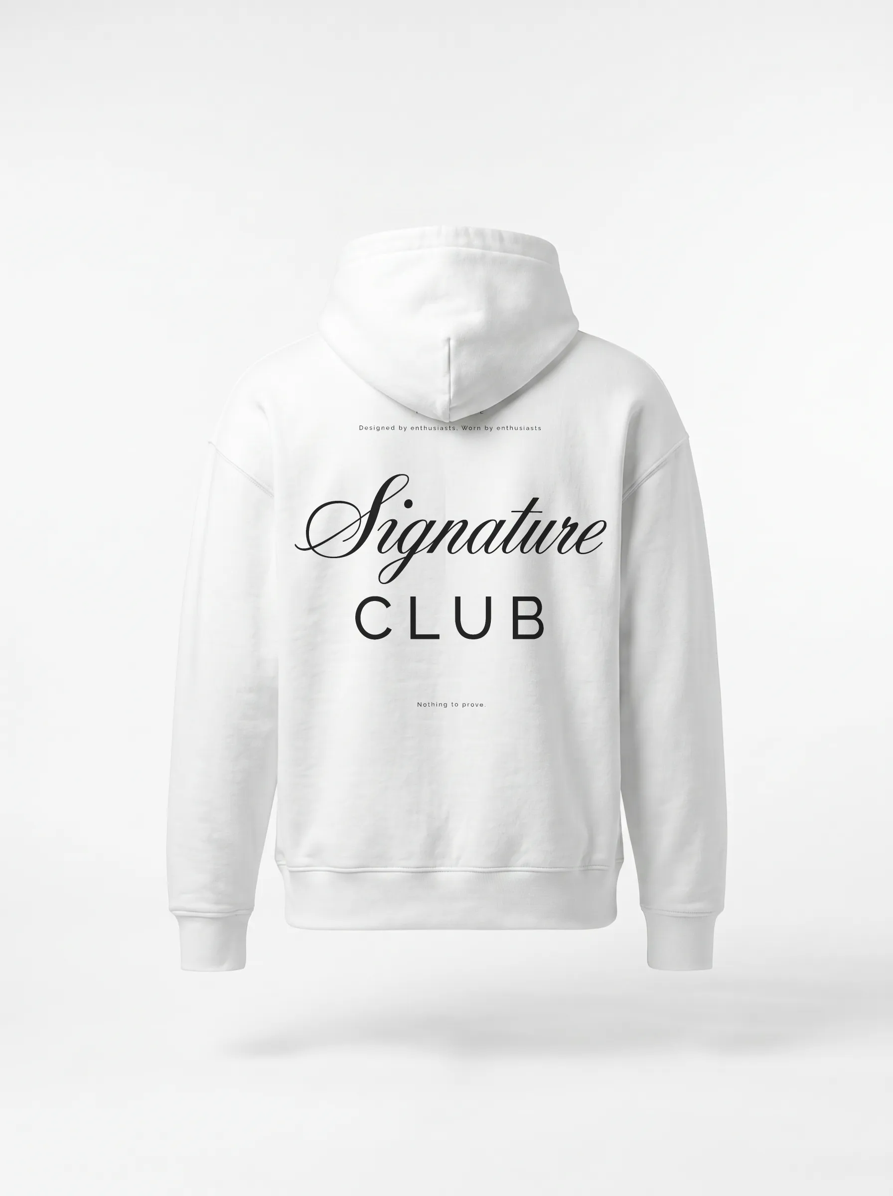 Essential Heavyweight Hoodie - Signature Edition (Blanc)