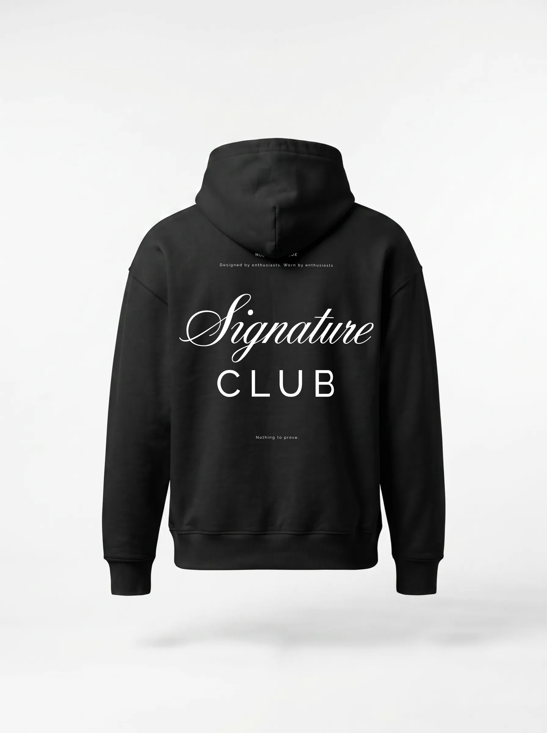 Essential Heavyweight Hoodie - Signature Edition (Noir)